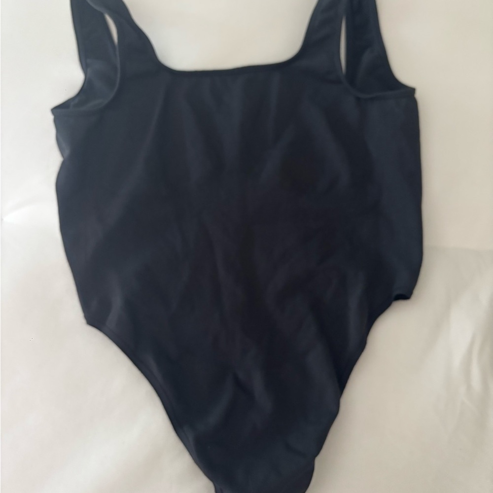 SKIMS Gray Scoop-Neck Bodysuit